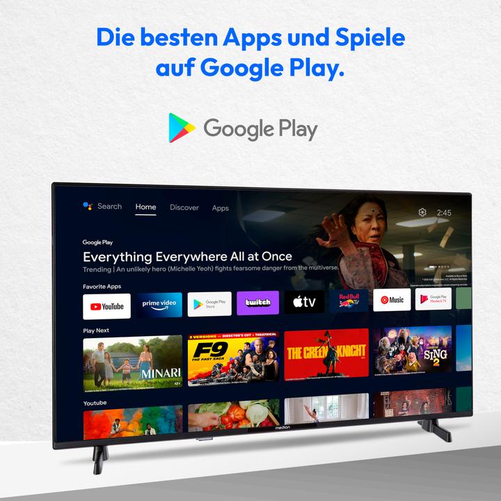 Actual product image Medion LIFE P14031 (MD 29242) Android TV™ (40", LCD, Full HD)
