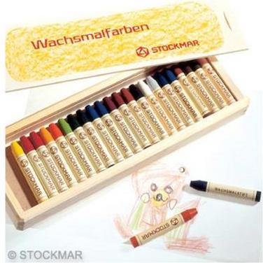 Actual product image Stockmar Wax crayon 24 pencils (Multicoloured, 24 x)