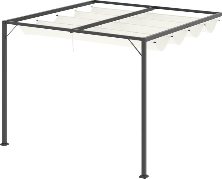 Immagine prodotto Outsunny Pergola con tetto in tessuto (300 cm, 300 cm)