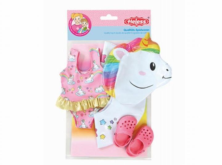 Produktbild Heless Puppen Schwimmset Einhorn