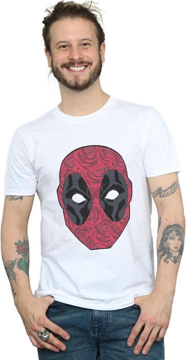 Immagine prodotto Deadpool Head Of Roses Maglietta Uomo (M)