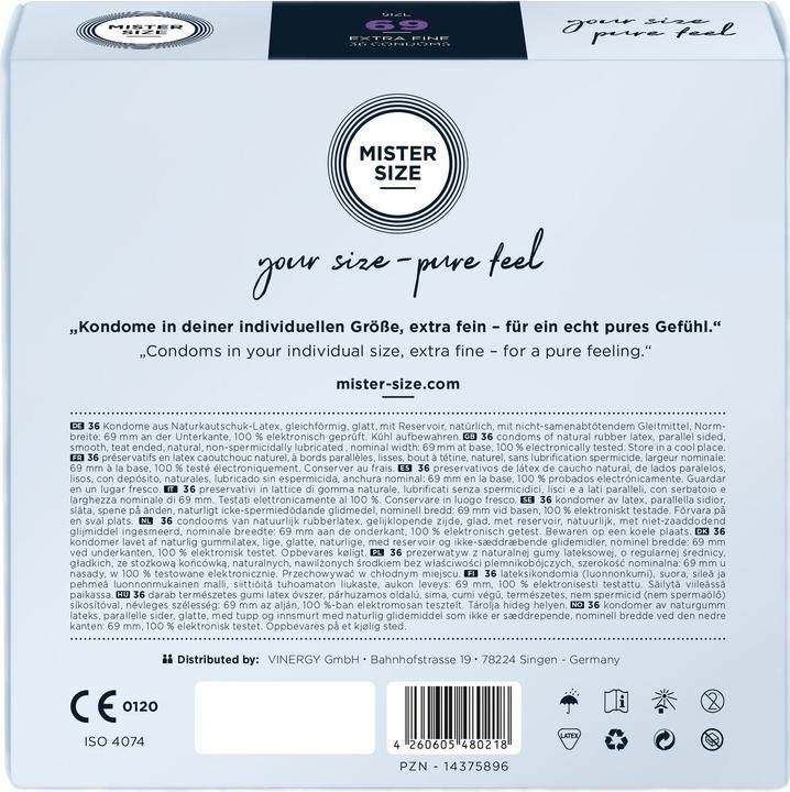 Actual product image Mister Size 69 (36 pcs.)