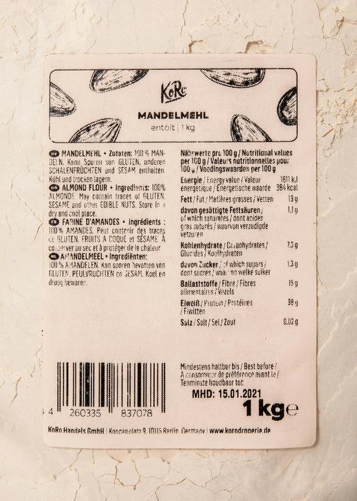 Actual product image KoRo Almond flour (1000 g)