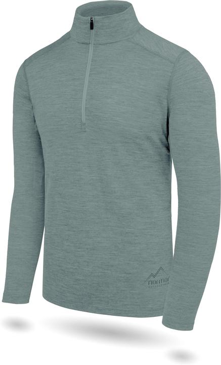 Immagine prodotto Normani Herren Merino Langarm mit 1/4 Zipper Canberra - 1583 (3XL)