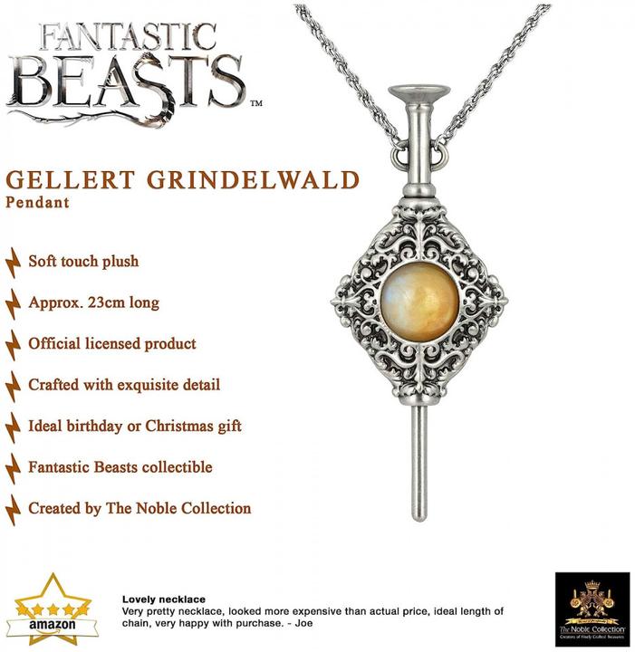 Image du produit Noble Collection Harry Potter : Fantastic Beasts 2 - Le pendant de Grindelwald