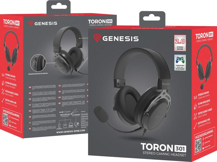 Image du produit Genesis Słuchawki Toron 301 Czarne (NSG-2160) (Filaire)