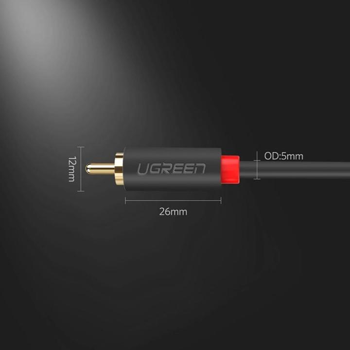 Actual product image Ugreen 2RCA (Cinch) to 2RCA (Cinch) Cable 3m (black) (3 m)