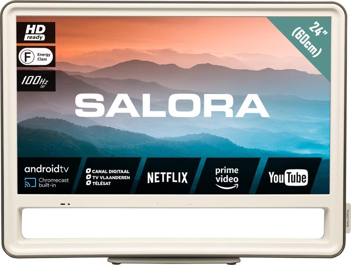 ScentStory uniek design smart tv met Android, DVB-T2/C/S2, 100HZ BPR en WIFI (24", LED, HD ready)