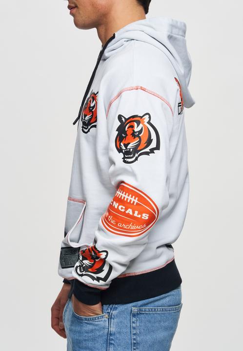Actual product image Recovered Re:covered Fleece Hoody - INK DYE Cincinnati Bengals (L)