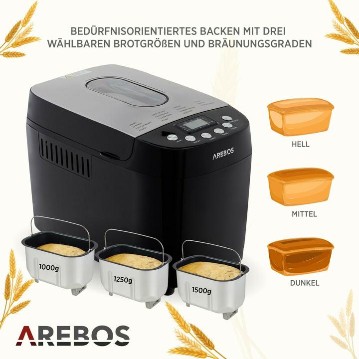 Produktbild Arebos Brotbackautomat