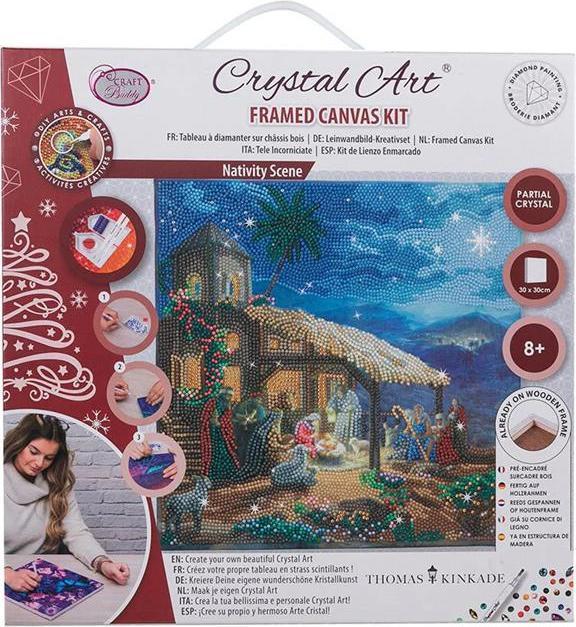 Produktbild Craft Buddy Crystal Art Kit Nativity Scene 30 x 30 cm