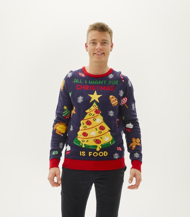 Image du produit Christmas Sweats All I Want For Christmas Is Food (Tout ce que je veux pour Noël) Sweat à LED (L)