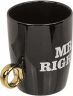 Produktbild Ootb New Bone China-Becher, Mr Right & Mrs Always Right (370 ml, 2 x)