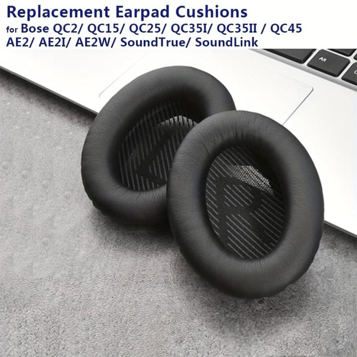 Actual product image PhoneLook Ersatz-Ohrpolster für Bose QuietComfort QC2/QC15/QC25/QC35/QC45/SoundLink/SoundTrue (SoundLink, SoundTrue)