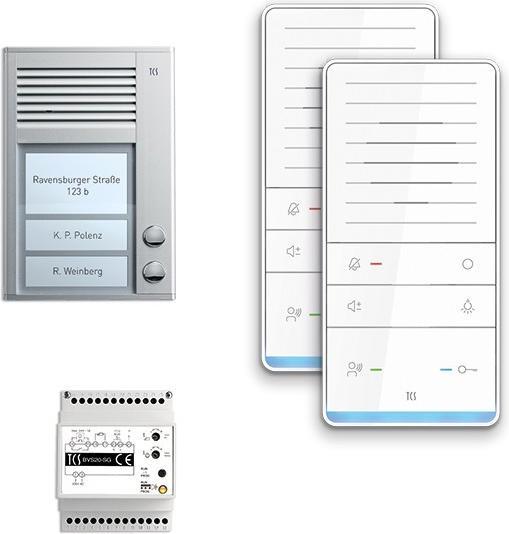 Produktbild TCS Audio-Sprechanlagen-Set Aufputz für 2 Wohneinheit