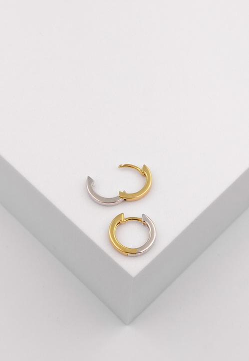 Produktbild Muau Creolen (750, Weissgold, 18 K Gelbgold)