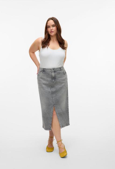Produktbild Vero Moda VMCVERI Hohe Taille Langer Rock Jeansrock (48)