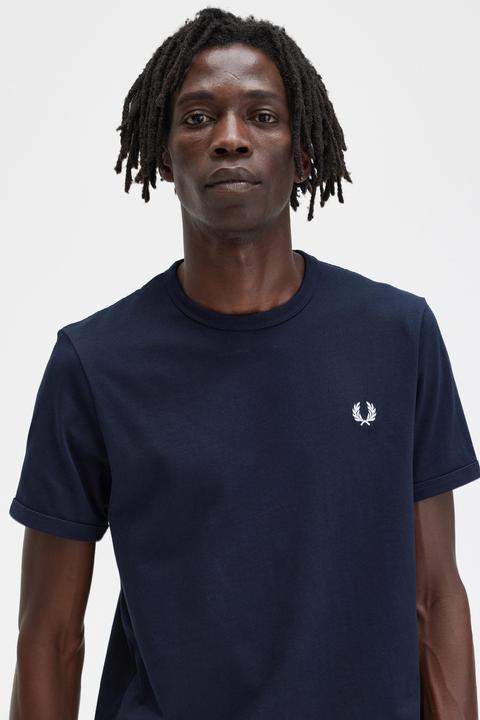 Immagine prodotto Fred Perry Maglietta Ringer navy (XXL)