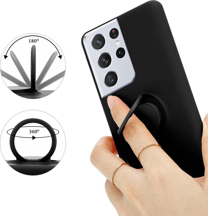 Produktbild Cadorabo TPU Liquid Ring Silicone Case Hülle (Samsung Galaxy S22 Ultra)