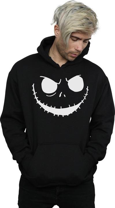 Actual product image Disney Mens Nightmare Before Christmas Jack's Face Bold Hoodie (L)