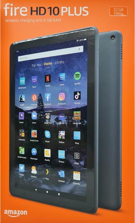 Image du produit Amazon Fire HD 10 Plus (2021) avec Alexa (10.10", 32 Go, Gris ardoise)