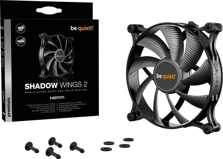 Productafbeelding be quiet! Schaduwvleugels 2 (140 mm, 1 x)