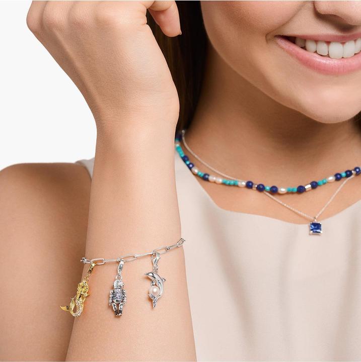 Produktbild Thomas Sabo Charm Club Delfin mit Perle (925er Silber, Emaille)