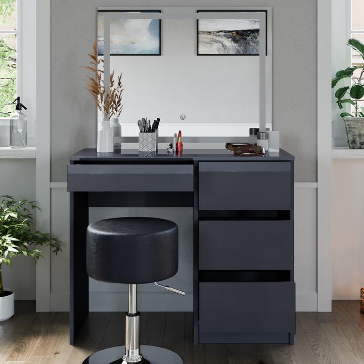 Actual product image Vicco Sherry with stool and lighting (90 x 75 x 40 cm)
