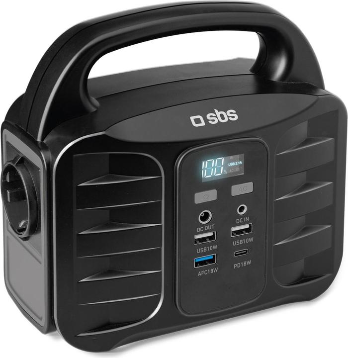 Actual product image SBS Portable Power Station 150W Fast Charge black (150 Wh, 4.40 kg)