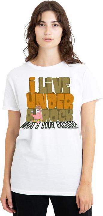 Actual product image Spongebob Squarepants Unisex Adult What's Your Excuse? T-Shirt (XL)