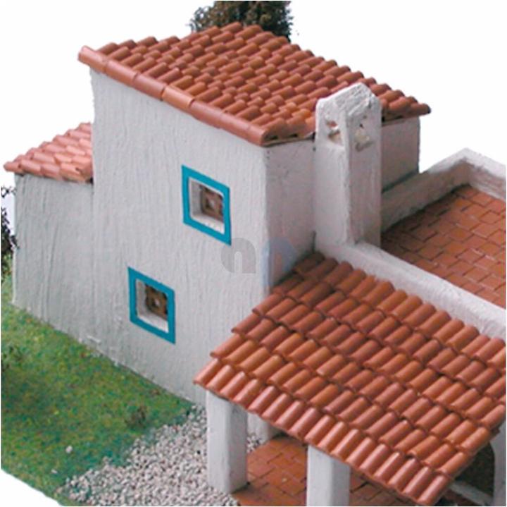 Produktbild Block Cuit. 3D Keramik-Modelbausatz -Traditionelles Ibiza-Haus (26 x 10 x 22 cm)