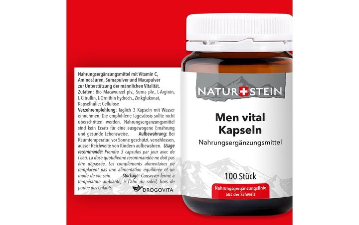 Produktbild Naturstein Men Vital (100 Stück, Kapseln, 163 g)
