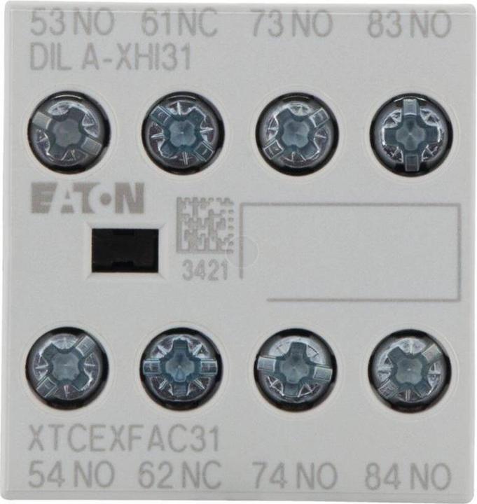 Actual product image Eaton Auxiliary contact block 3 NO contacts 1 NC contact