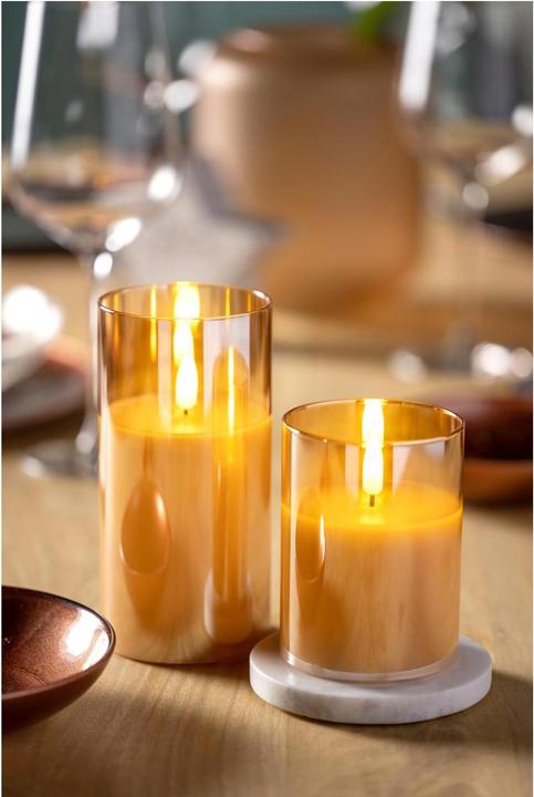Actual product image Leonardo LED Candle Autentico 16 x 8 cm, Gold (1 x)
