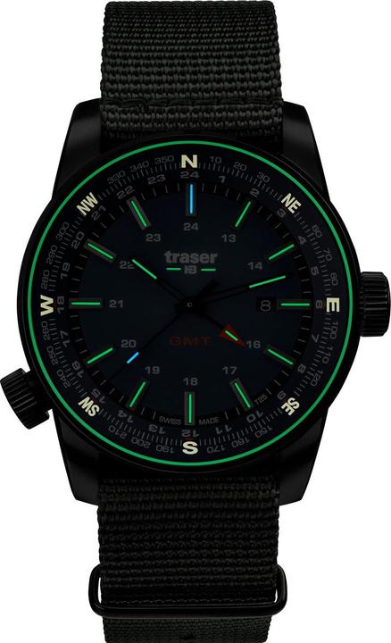 Actual product image Traser P68 Pathfinder GMT (Analogue wristwatch, 46 mm)