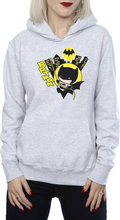 Actual product image Womens/Ladies Chibi Batman Swinging Hoodie (M)
