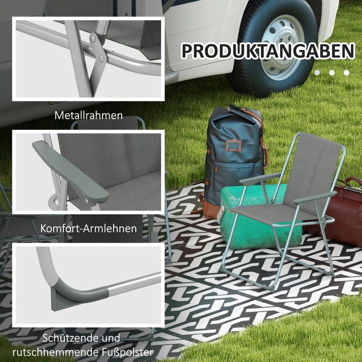 Produktbild Outsunny Campingklappstuhl im 4er Set