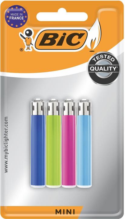 Bic Briquet à friction J25 Mini, pack de 4