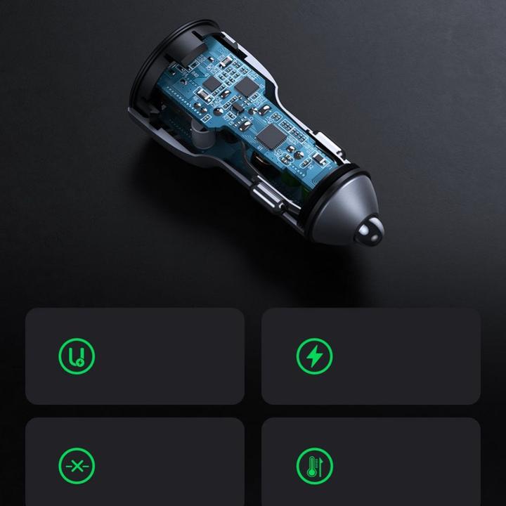 Produktbild Ugreen Dual USB Autoladegerät QuickCharge 3.0 36 Watt