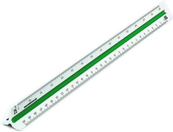 Actual product image Rumold Triangular scales 150 (300 mm)