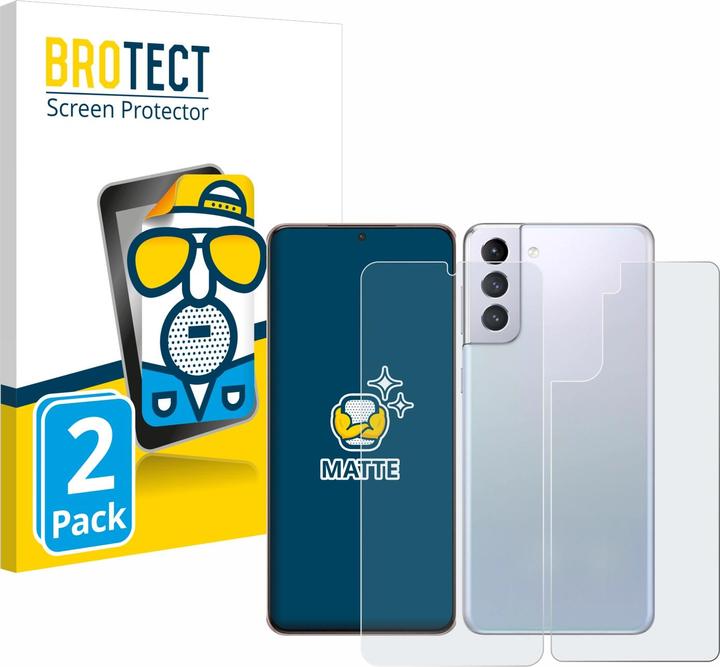 Image du produit BROTECT Film de protection antireflet Protection d'écran mat (2 pièce(s), Samsung Galaxy S21 5G)