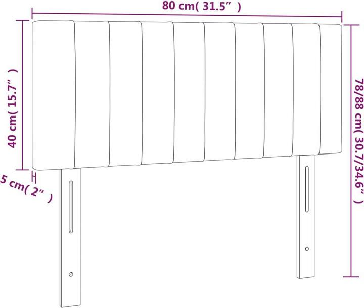 Actual product image VidaXL Aldridge (80 x 5 x 78/88 cm)