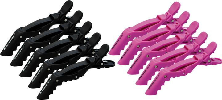 Akashi X-Treme Cut Soft touch Shark Clips 11 cm pink 5 Stk.