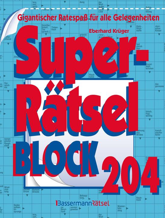 Actual product image Krüger:Superrätselblock 204 (German, Eberhard Krüger, 2024)