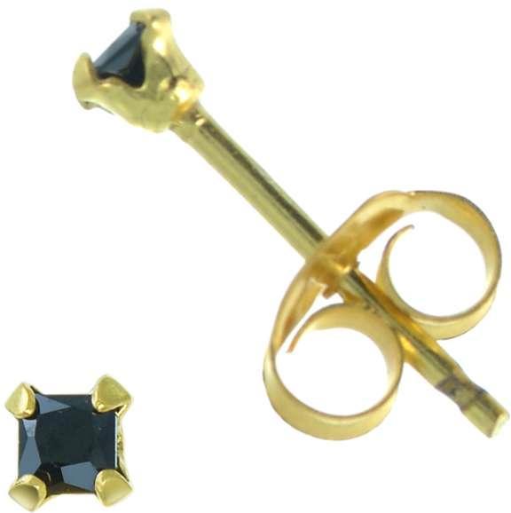 Produktbild Bijouteria Ohrstecker (Zirkonia, Silber 925, Gold Beschichtung)