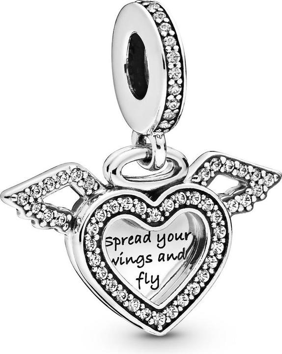 Actual product image Pandora Heart and Wings Charm (Silver 925)