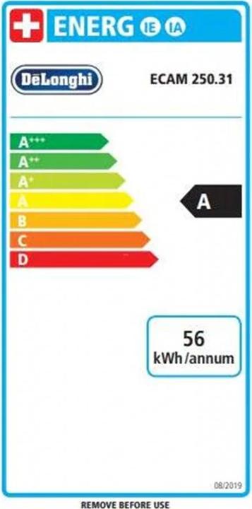 Energy Label De'Longhi Magnifica S Smart ECAM 250.31.SB