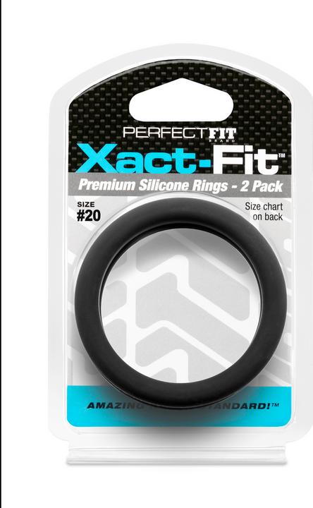 Actual product image PerfectFitBrand #20 Xact-Fit Cockring 2-Pack (5.10 cm)