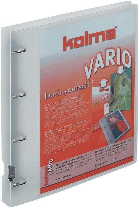 Produktbild Kolma Zeigebuch Vario A4 XL 4 Ringe Füllhöhe 2 cm farblos (A4, 29 mm, 1 Stück)