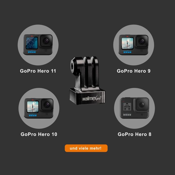 Produktbild Walimex GoPro Adapter (Hero 6, Hero 8, Hero 7, hero 5, Hero 4, Hero 3)